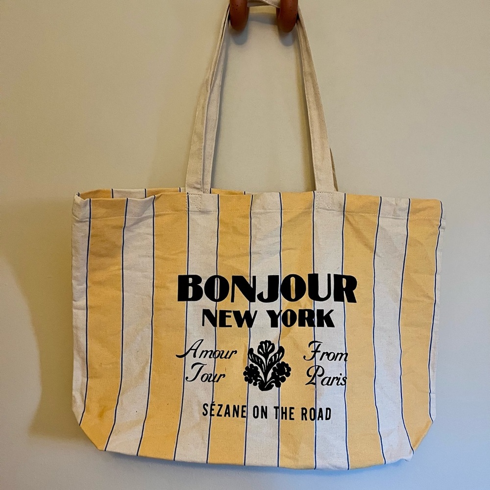 Sezane Bonjour New York Tote